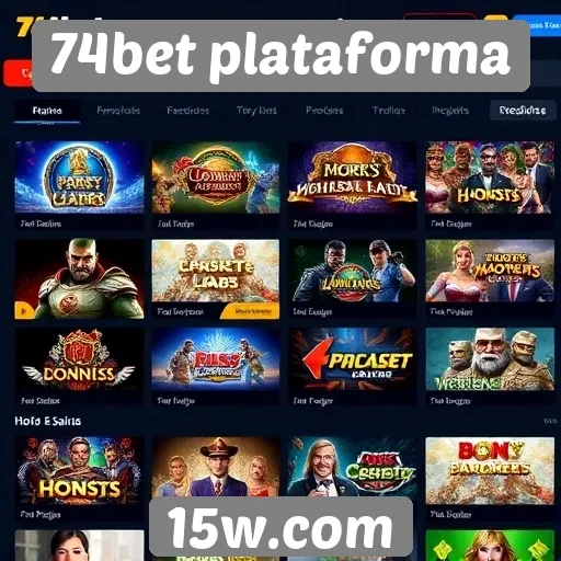 74bet plataforma oferece diversidade em jogos de azar